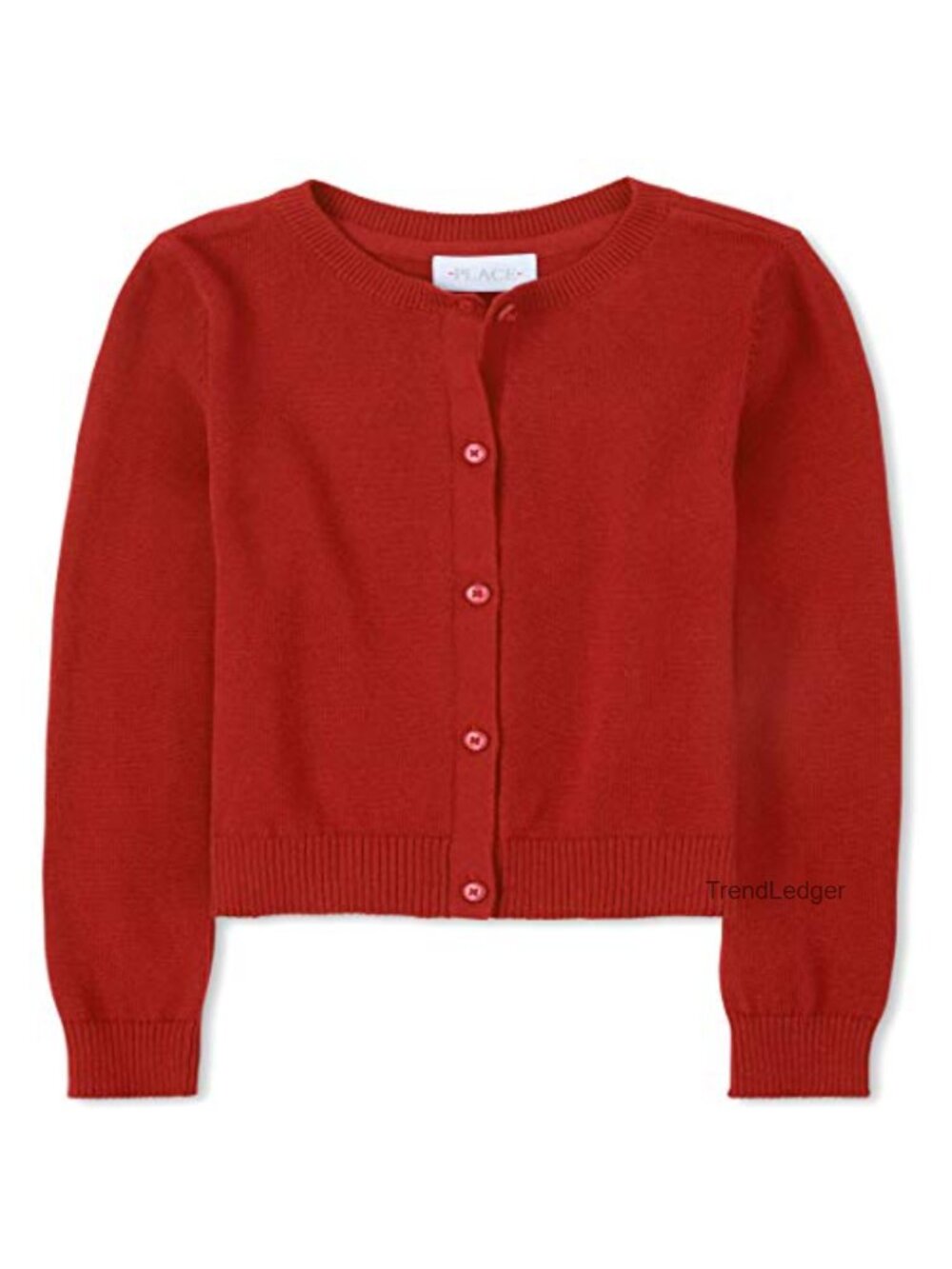 Girls Solid Cardigan 100% Cotton Sweater Knit